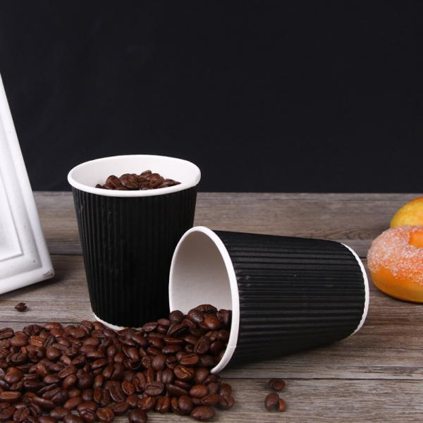 BPA Free 8oz Double Wall Paper Coffee Cups For Tea Milks