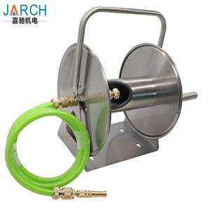China Heavy Duty Garden Ground Stainless Steel Retractable Hose Reel 100m on sale