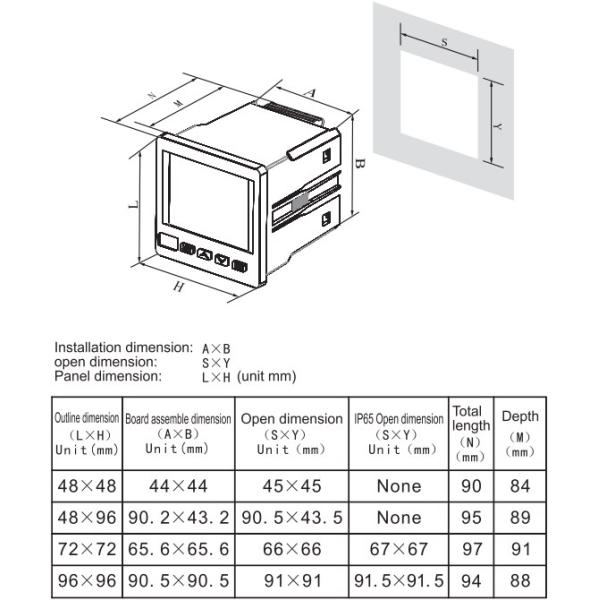 Three Phase Multi-rate Multifunction Power Meter with LCD display AC380V/50Hz
