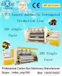 High Speed Corrugated Box Manufacturing Machine 105 - 180g / m2 Corrugated Paper
