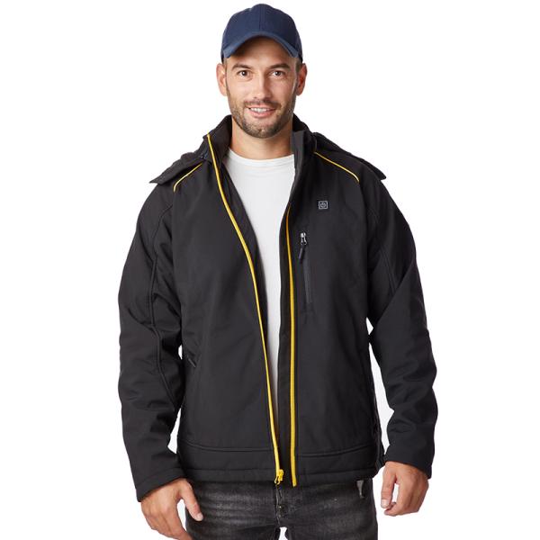 Windproof Electric Heated Jacket S-3XL Men Hooded Jacket