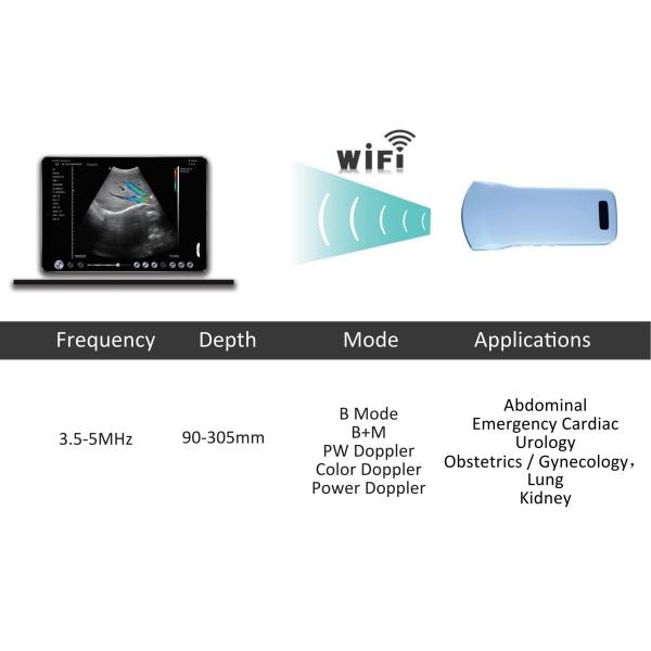 GH G10CT Medical Hospital Equipments 128 Element Wifi Ultrasound Probe Medical X Ray