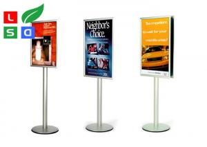 China Freestanding LED Poster Stand 594x841mm Portable Sign Stands wholesale