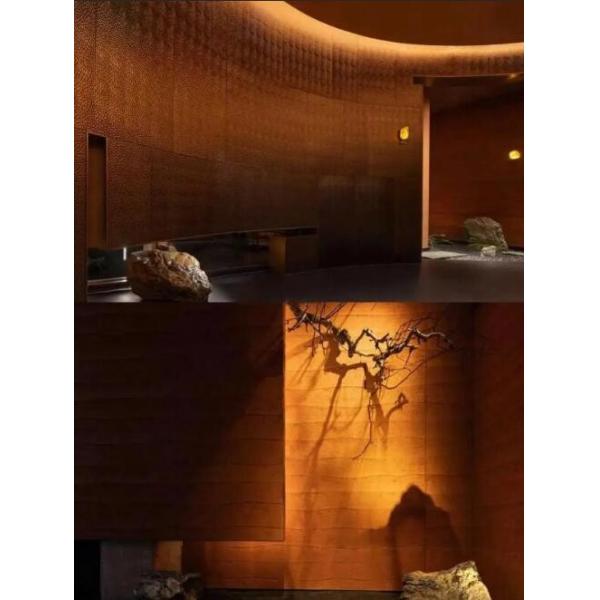 Artificial PU Stone Wall Panels For Large Rammed Earth Stone Walls 120x60cm