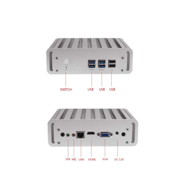 Intel I3 I5 I7 Rugged Embedded Industrial PC With 6 USB 2 COM 2 LAN Ports