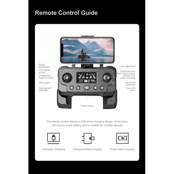 18 mins Flying Time Rg601 Max 5g Gps Drone Dual 4k Hd Camera Optical Flow Wifi Fpv Brushless Quadcopter Rc Professional Drone