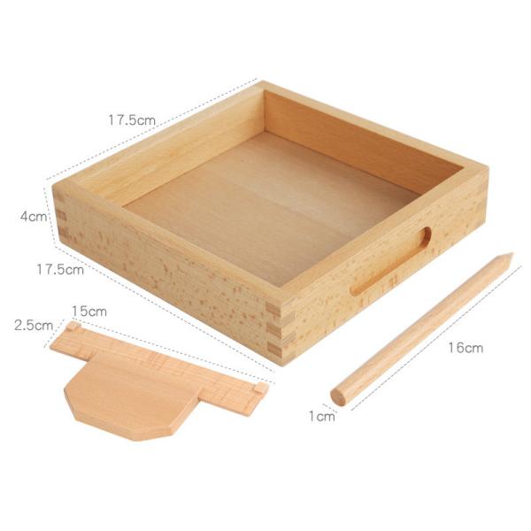 Sand Painting Box Montessori Speech Teaching Educational Toys
