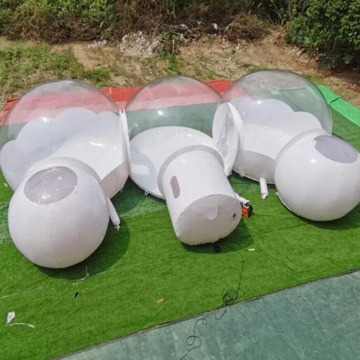 Inflatable PVC Tarpaulin Clear Bubble Camping Tent Flame Retardant Inflatable Party Tent