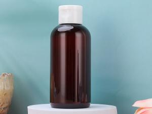 China 100% NEW RAW PE Amber PET Bottles With Flip Top Cap For Toner wholesale
