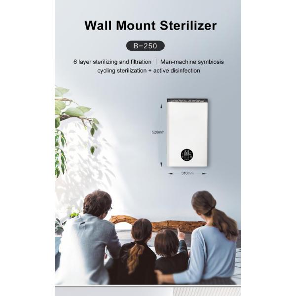 280M3/H Wall Mounted Air Purifier With PM2.5 Sensor