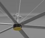 Greenhouse Big Airflow 6 blades Workshop Hvls PMSM Fan