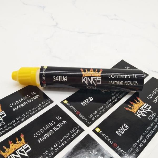 Preroll Logo Sticker Printing Waterproof Custom Packaging labels