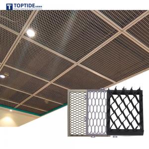 China Wear Resistance Metal Mesh Ceiling Panel Partition With Customized Aperture Possibilities on sale