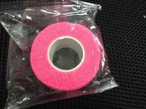 China Pink  cohesive bandage Strong nonwoven Elastic Bandage 2.5cm x 4.5m on sale