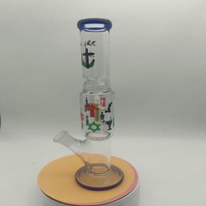China 20cm Transparent Smoking Glass Bubbler Bowl Bubbler Oil Rig Bong 2.5cm wholesale