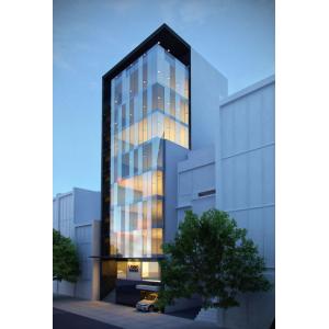 China 6106 Ventilated Glass Facades Glass Curtain Wall Facade Heat Insulation wholesale