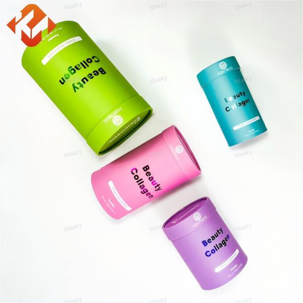 Customized diversified green environmentally friendly paper packaging tube food seal peel cap protein powder coffee packaging