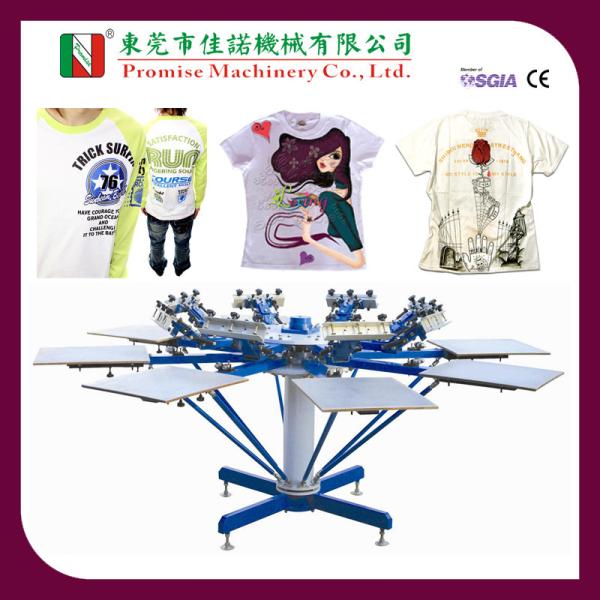 Quality Manual Operating 8 Colour Double Pivoting Garment Screen Printing Machine for sale