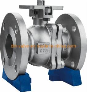 China ANSI CLASS 150-900 Straight Through Type Flange End Ball Valves with High Mount Pad on sale