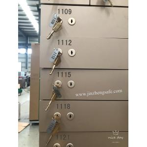 Number Printed ISO Certificate 10mm Safe Deposit Locker Aluminium Alloy