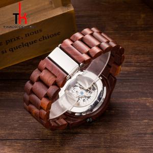 Luxury Waterproof Wood Watch , Mechanical Wooden Automatic Watch
