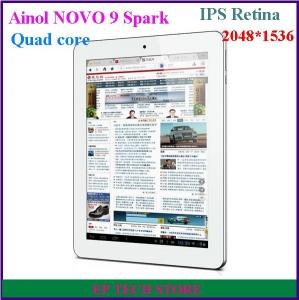 China Aniol NOVO 9 Spark tablet pc Quad core Retina ISP screen 2048*1536 2GB 16GB android 4.1 wholesale