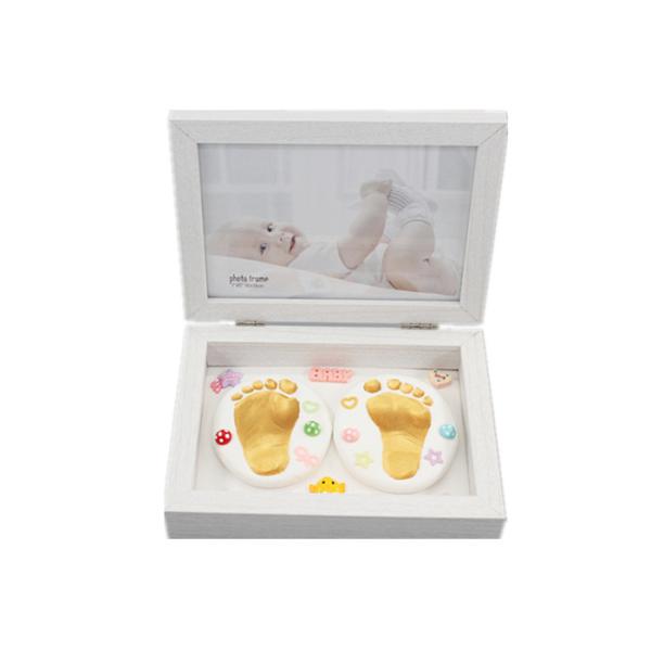 Modern Baby Keepsake Box Hand And Foot Prints Souvenir Children / Baby Folding Gift Box