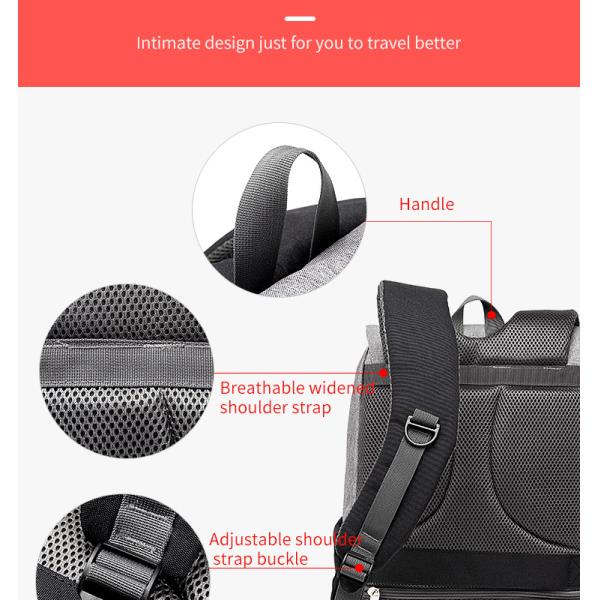 ISO9001 Fashion Mummy Maternity Nappy Diaper Bag Backpack With USB