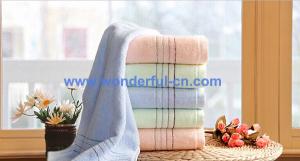 China High quality 100% cotton dobby striped cotton towel wholesale on sale