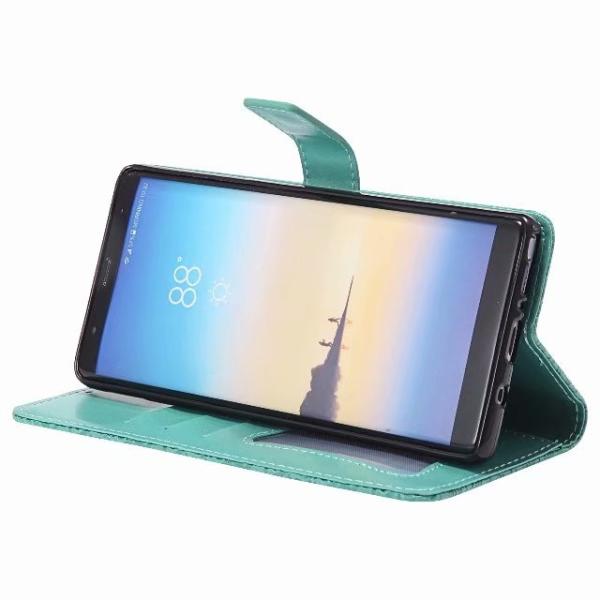 Samsung NOTE 8 Leather Protective Case with Flower Embossed Pattern