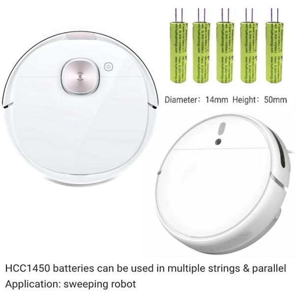 Huahui New Energy Recyclable Rechargeable Supercapacitor HCC1450 3.7V 630mAh Lithium Cobalt Oxide Battery