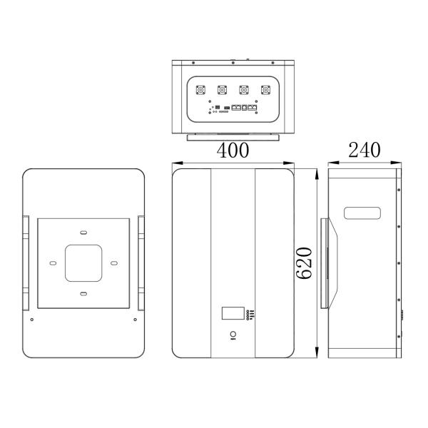 51.2V 200Ah Solar Battery System Wall Mounted LiFePO4 Backup Power Solution
