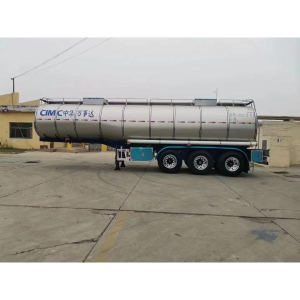 CIMC 3 axles 41cbms iron and stainless steel Ordinary liquid tank edible cooking oil semi trailer tanker