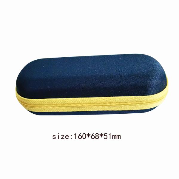 Customized Knitted Fabric EVA Glasses Case For Kids Scratch Resistant