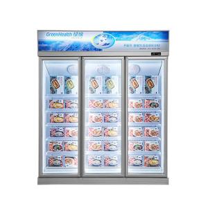 Buy cheap 3 Doors Upright Commercial Display Freezer -22°C Fan Cooling With Automatic from wholesalers