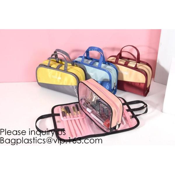 Customized Women/Men Organizer Toiletry Storage Travel Makeup Bag Blank Canvas Cosmetic Bag, bagease, bagplastics