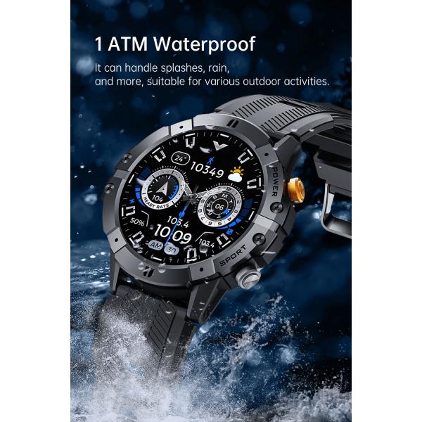 Accurate 24H Health Monitoring C29 SmartWatch 1.52-inch 1ATM Waterproof for Men