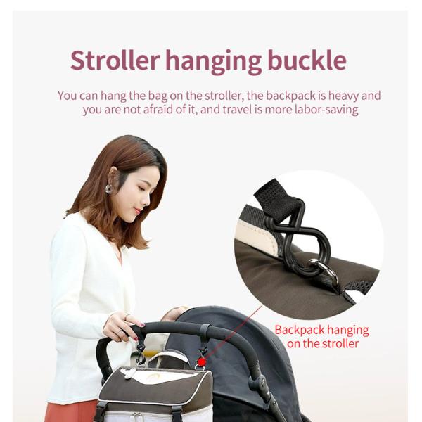 ISO9001 Softback Multifunction Travel Diaper Bag Backpack Water Resistant