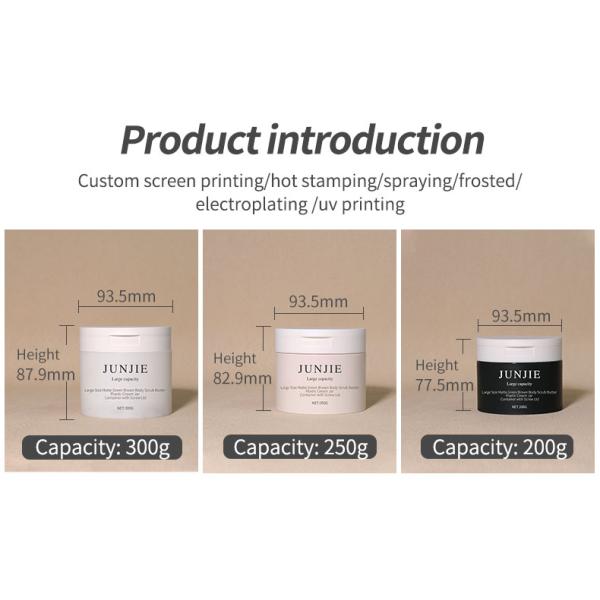 PP Refillable Cosmetic Container Luxury Cream Jar With Lid