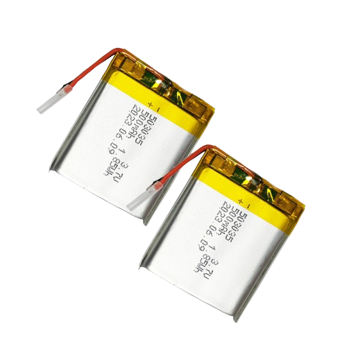 500mAh Lithium Polymer Battery 503035 3.7V LiPo Rechargeable Battery for Portable Electronics