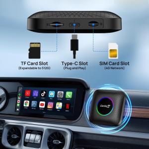 SDM660 Wireless Adapter CarPlay Android Auto Dongle 64GB FOTA Upgrade SIM TF Ai