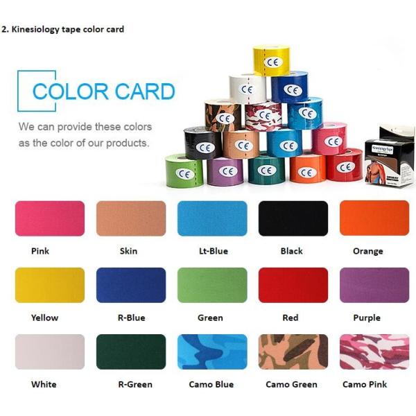 Delicate colors nonwoven cohesive elastic bandage, Extra strong porous custom print nonwoven cohesive bandage hospital t