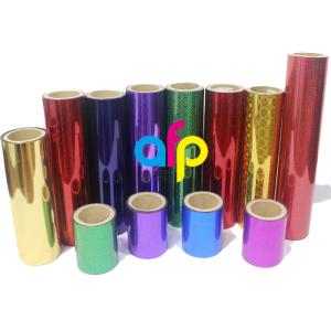 China 26 Mic Holographic Lamination Film , Packing Premium Cold Laminating Film wholesale