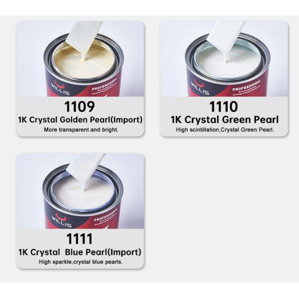 1K Basecoat Car Body Protective High Quality Pearl Metallic Car Paint Customizable Colors