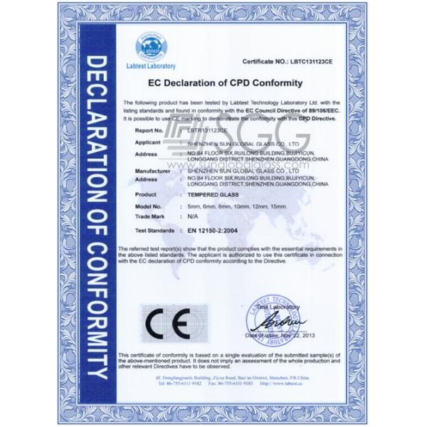 10mm thickness tempered balcony glass panels