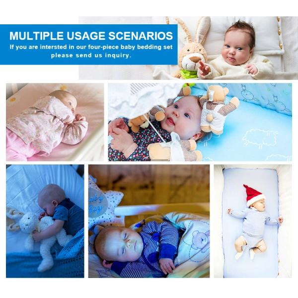 Soft Breathable Comforters Embroidery Baby Duvet Bedding Sets for Girl Collection