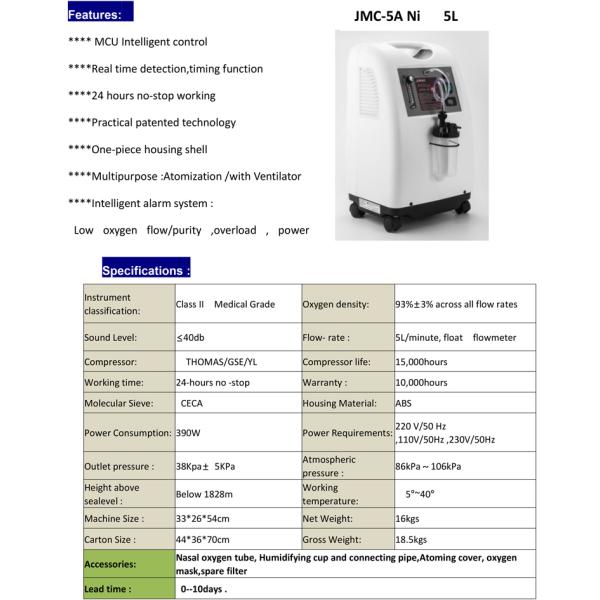 Mini Portable 10L oxgen concentrator plant price oxygen generator 10 liters oxigen concentrate