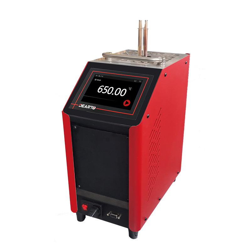 Red Portable Intelligent Dry Well 50-660 C Medium Temperature Calibration