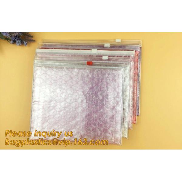 Bubble k bag/bubble slider bag/bubble zipper bag customize color size printing,Bubble Padded Bag EPE/PO Film Bag E