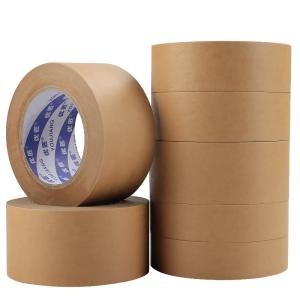 Buy cheap Brown Waterproof 140mic Custom Printed Custom Kraft Shipping Tape from wholesalers